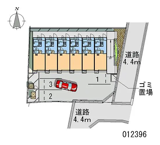 ★手数料０円★豊中市柴原町　月極駐車場（LP）